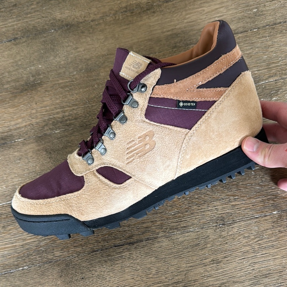 ALD Aime Leon Dore New Balance Rainer Beige and Purple Sneaker Boots